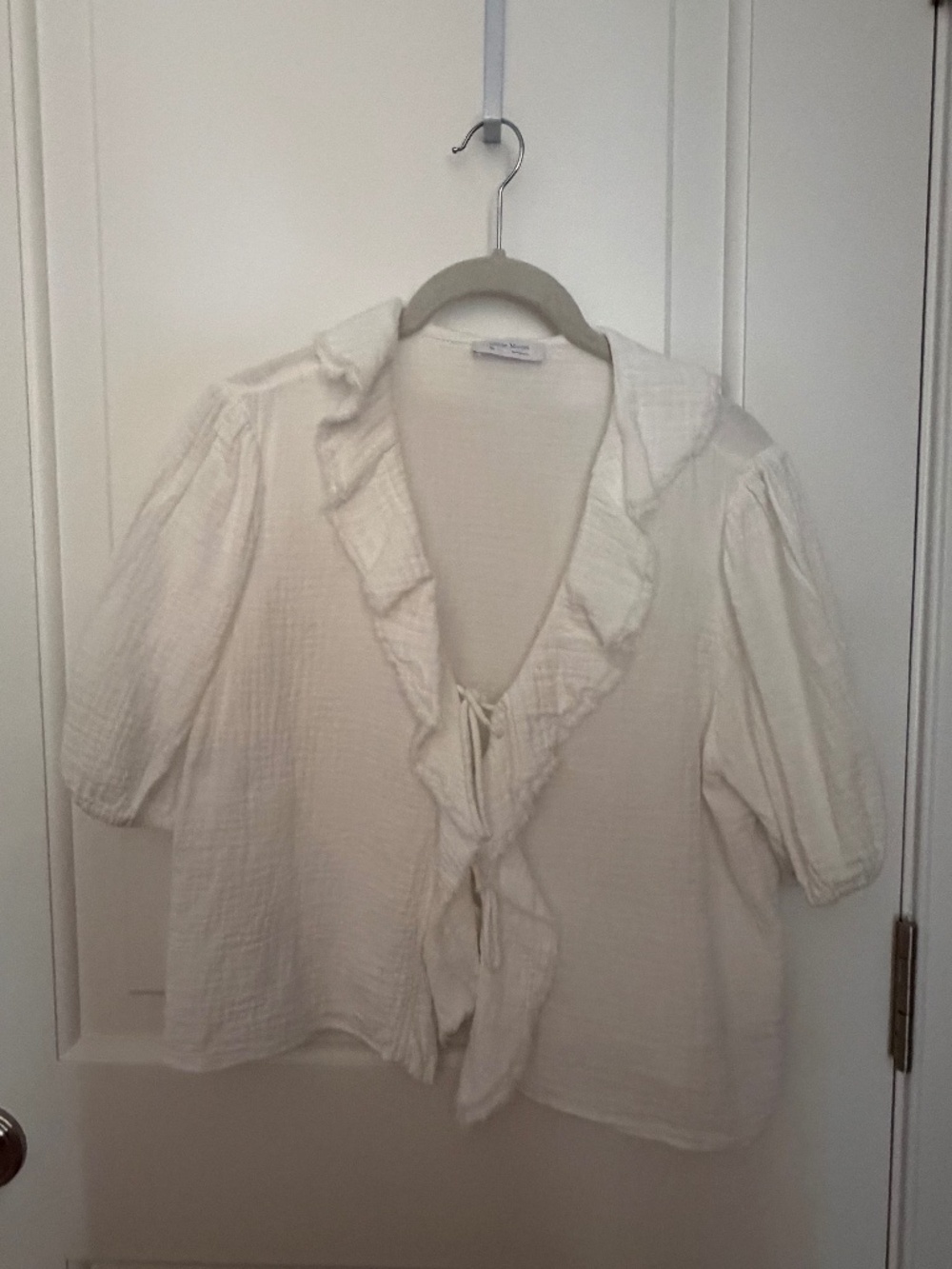 Aritzia linen blouse